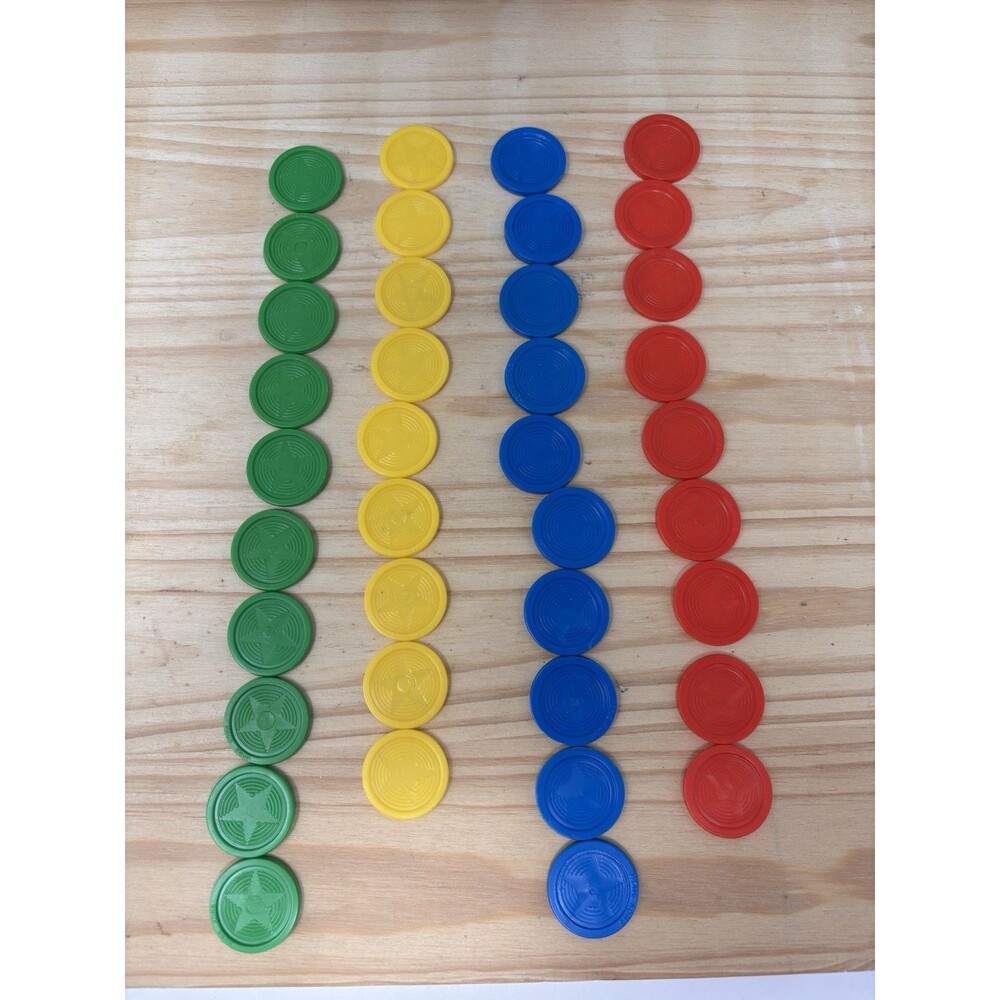 Vintage Original Mr. Mouth Game Replacement Parts Lot of 38 plastic chips Pieces